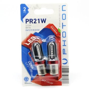 Photon P21W Red (Kırmızı) Exclusive Serisi PH7219 R EX B2